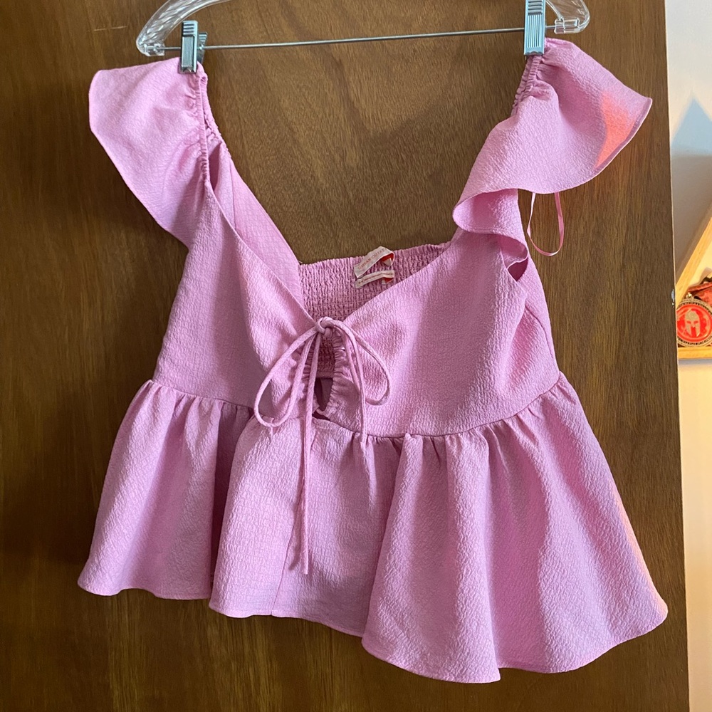 Urban Outfitters Pink Crop Top